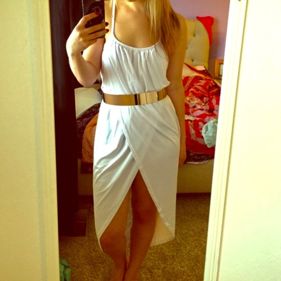 Grecian Style Dress / Costume White Size Small in good condition as shown. - Picture 1 of 4